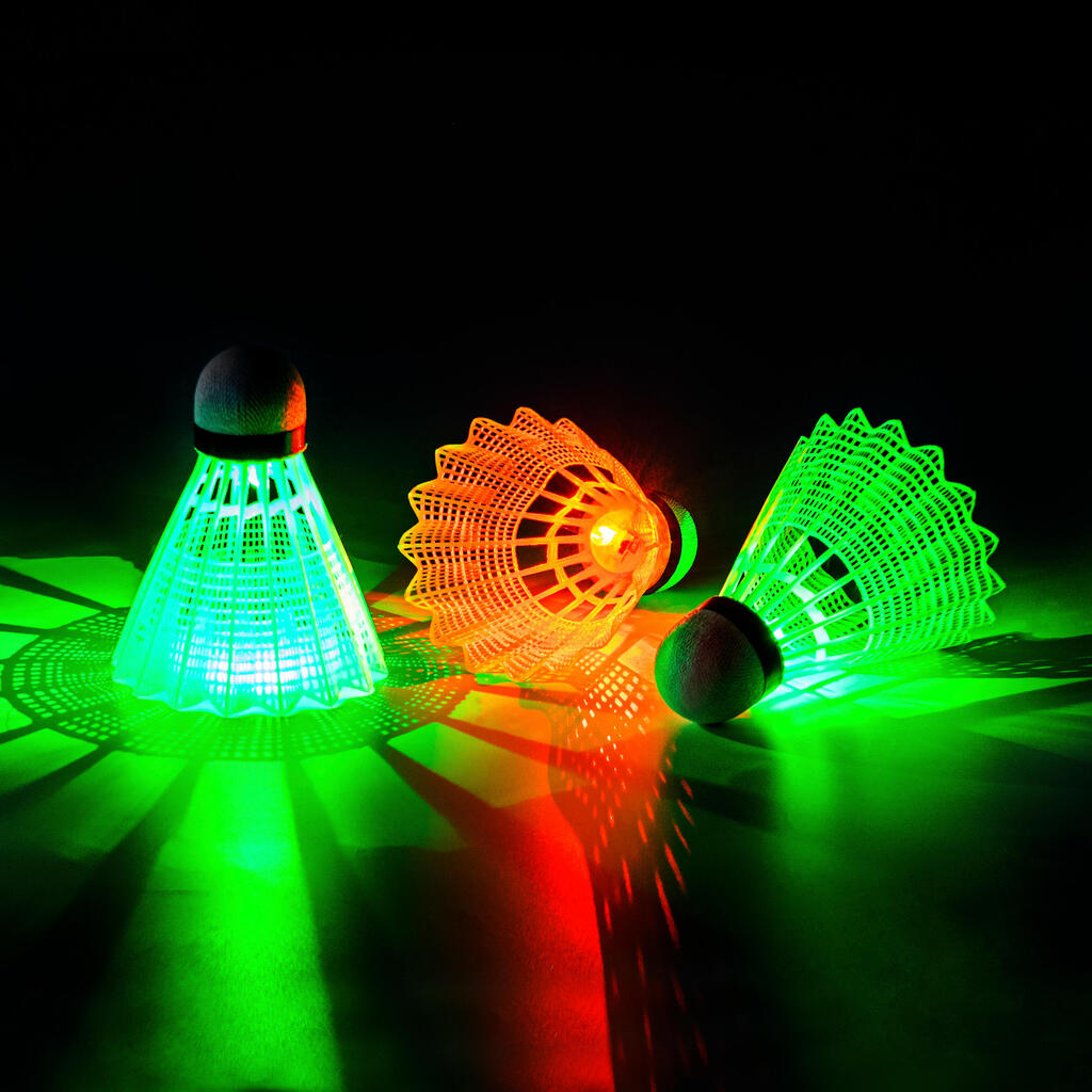 Loptice za badminton Magic Night svjetleće za rekreativno igranje