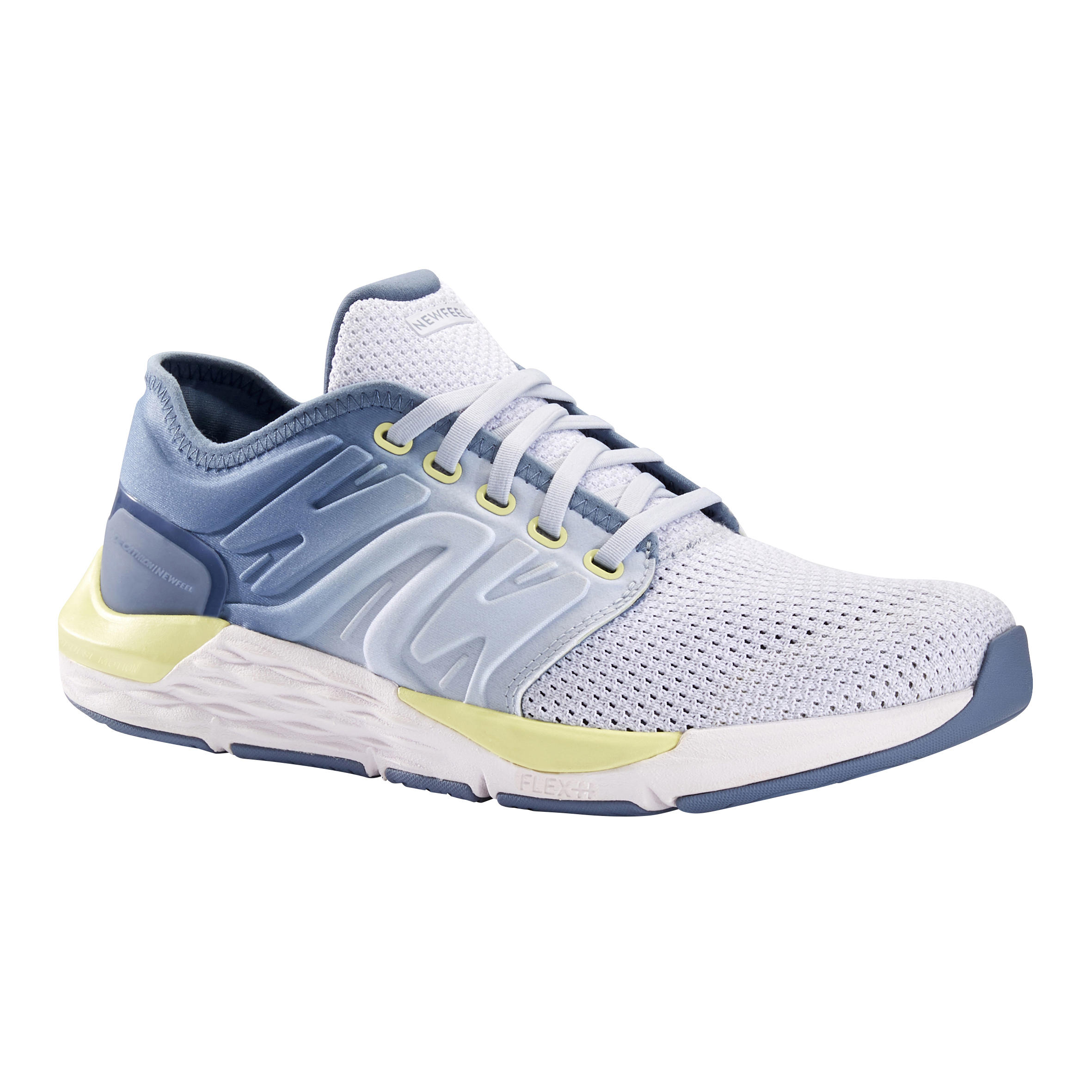 Scarpe camminata sportiva SPORTWALK CONFORT nero-azzurro NEWFEEL | DECATHLON