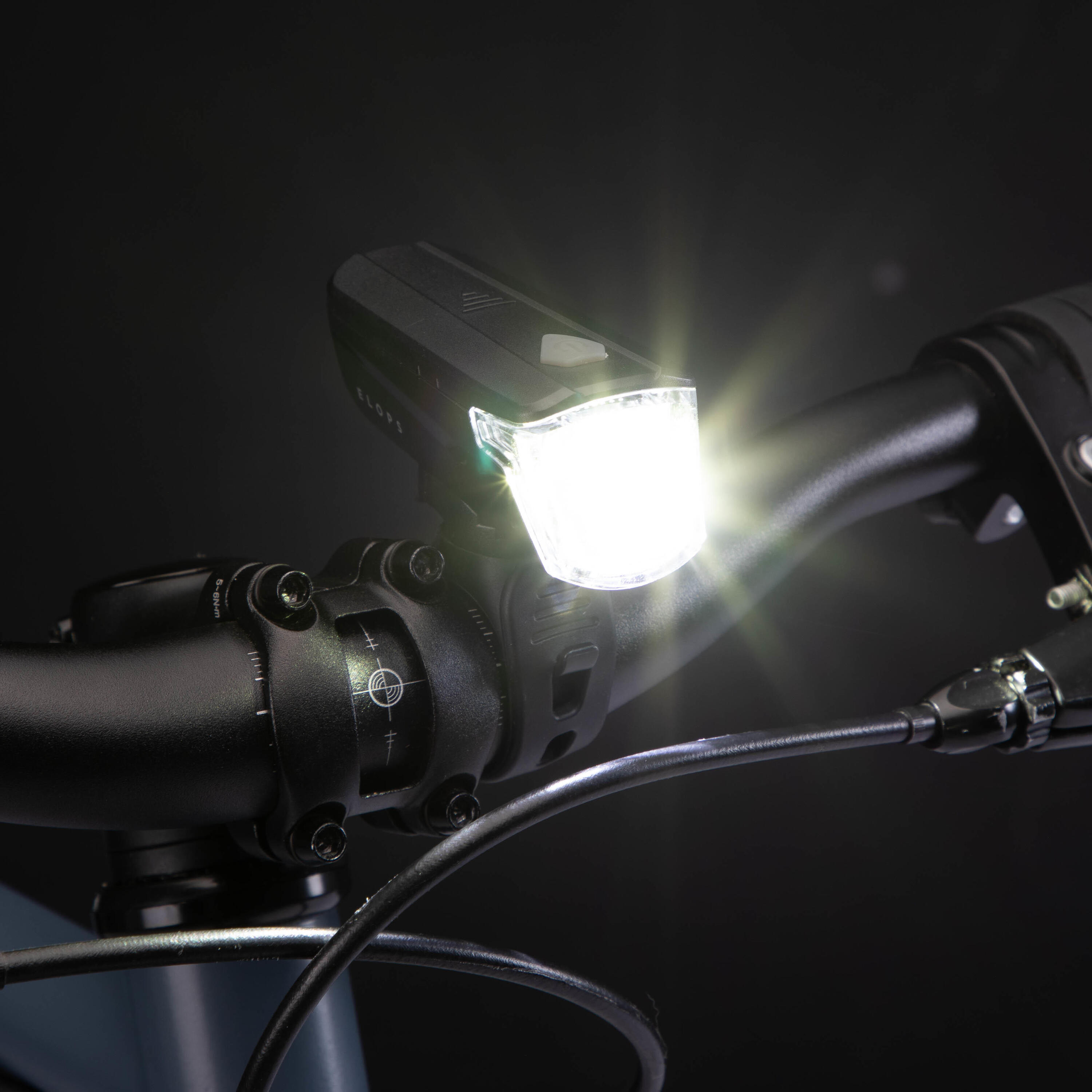 Waterproof front and rear battery-powered LED bike light set 5/9