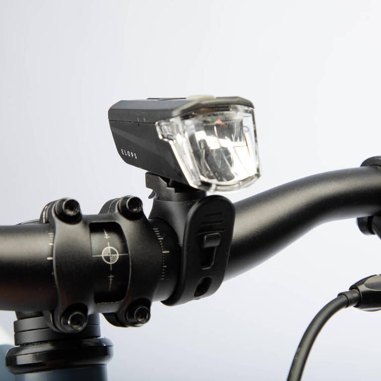 Waterproof front and rear battery-powered LED bike light set