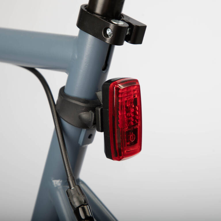 Waterproof front and rear battery-powered LED bike light set