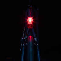 Waterproof front and rear battery-powered LED bike light set
