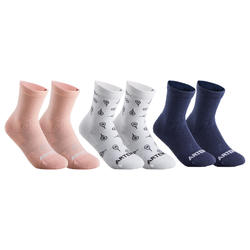 Calze lunghe junior RS 160 rosa-bianco-blu x6