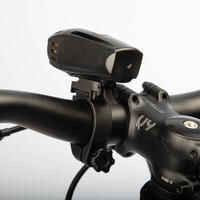 Powerful front and rear USB LED bike light set