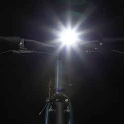 Powerful front and rear USB LED bike light set