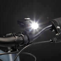 Powerful front and rear USB LED bike light set