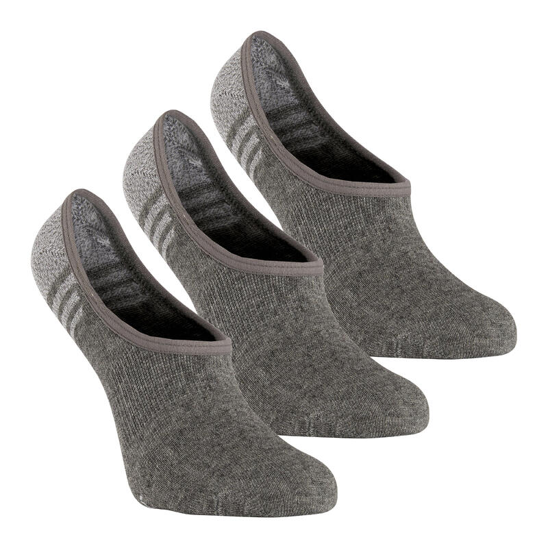 Fitness/Nordic Walking Socks WS 100 Mid 3-Pack - light grey