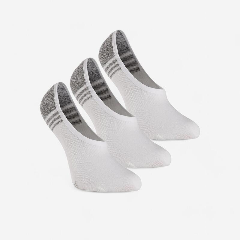 Calcetines pinkies caminar invisibles WS 100 blanco (3 Pares)