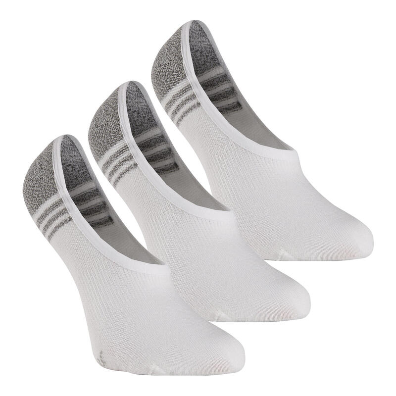 Fitness/Nordic Walking Socks WS 100 Invisible 3-Pack - white