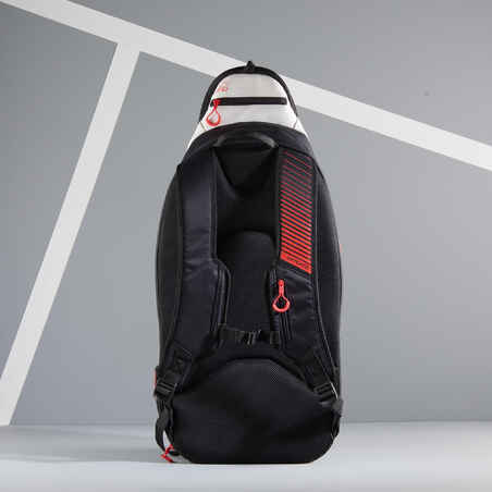 Tennisrucksack - Artengo XL Pro 38 l schwarz / weiß / rot