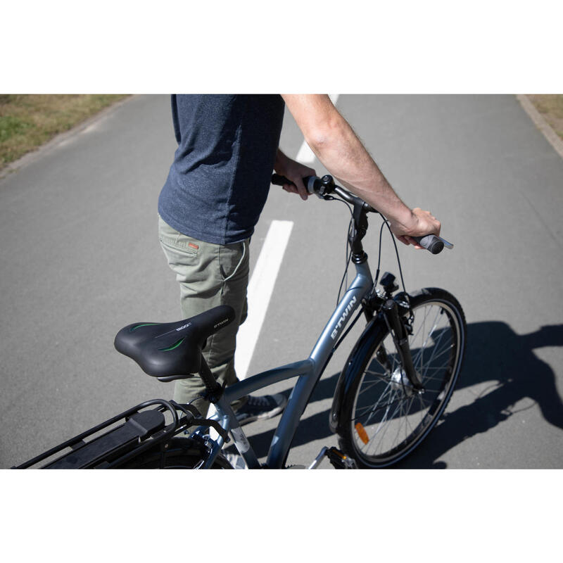Siodło rowerowe miejskie Btwin 90° żelowe