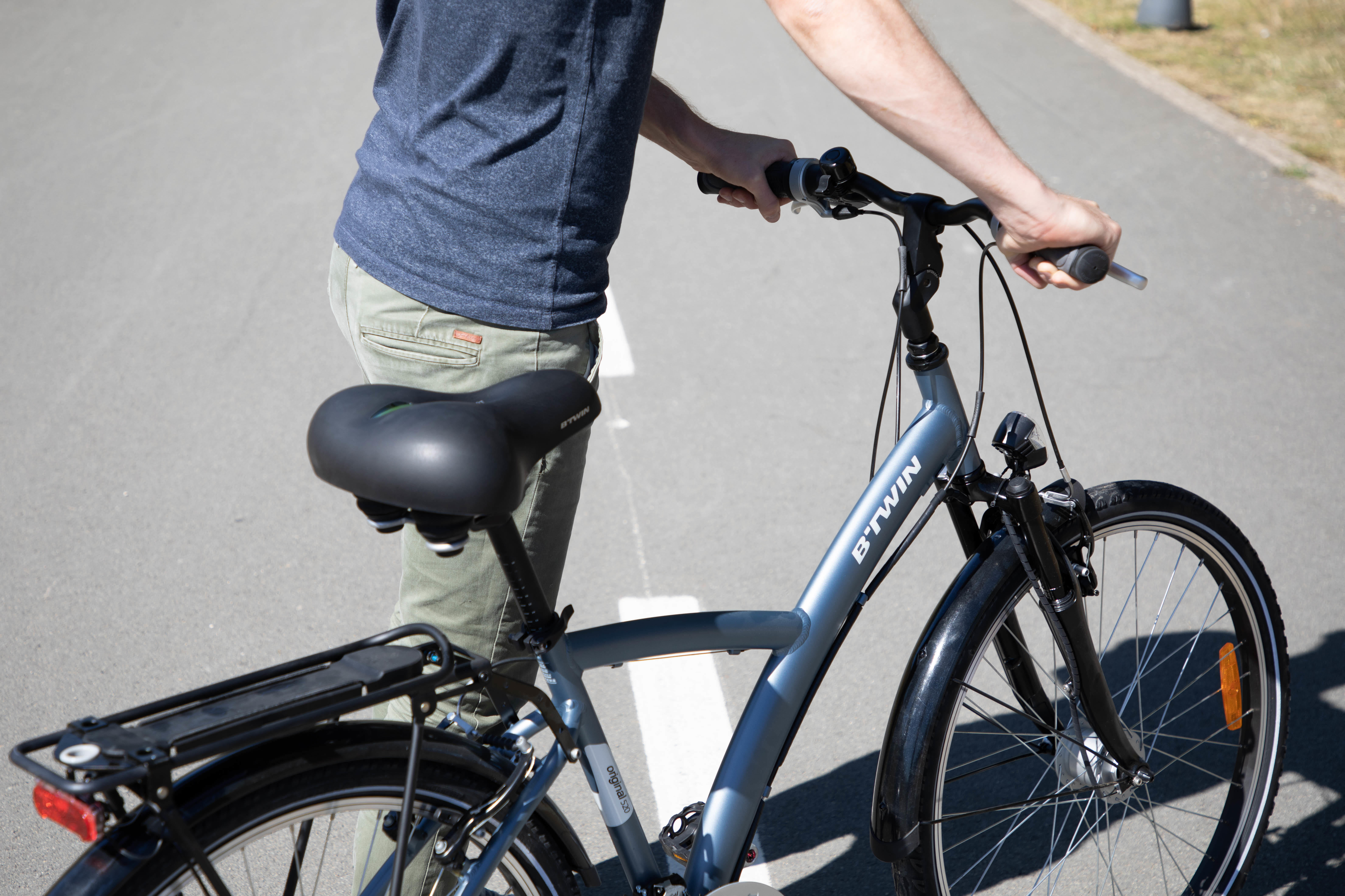 Selle de vélo de ville en gel - XL 90° - DECATHLON
