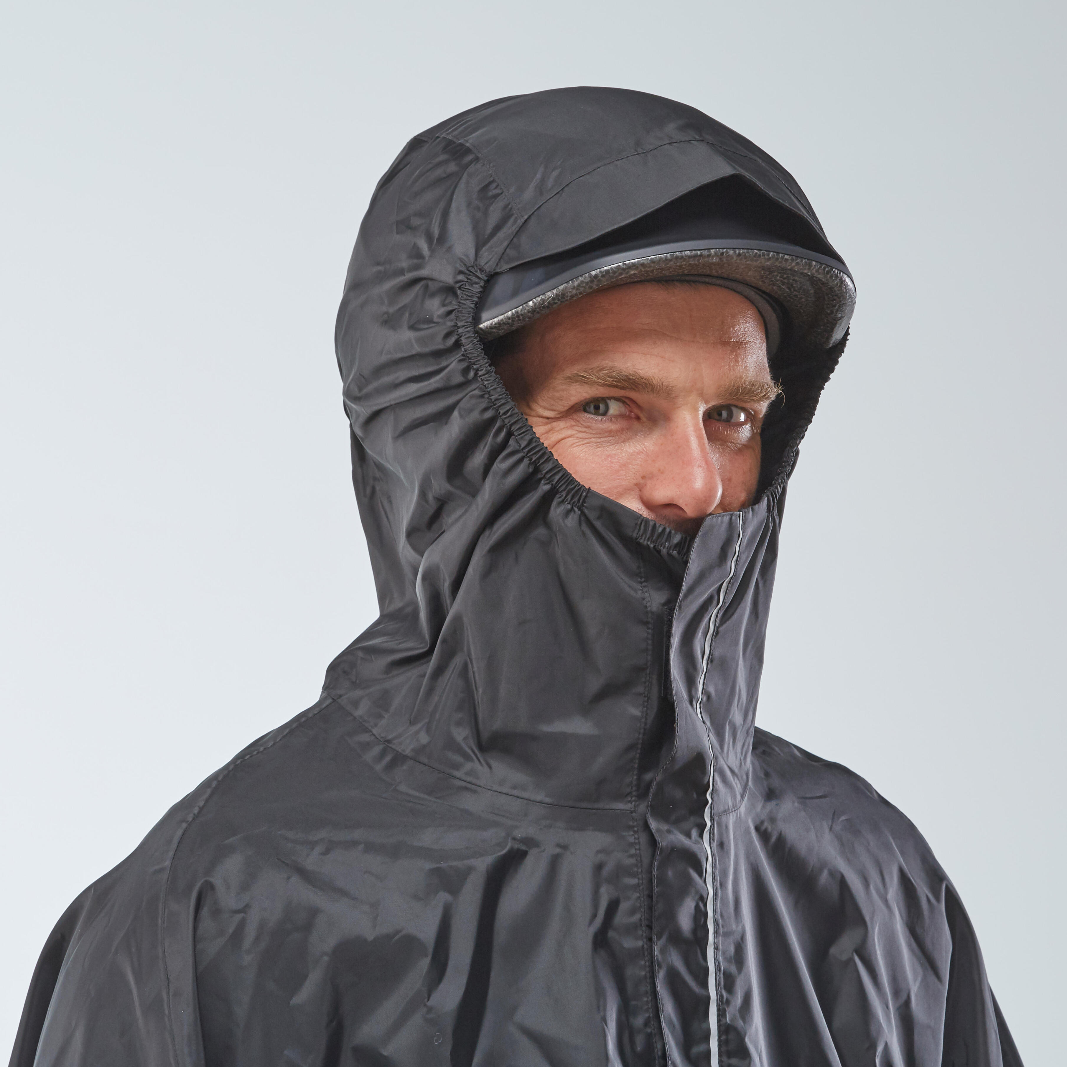 City Cycling Bike Poncho 100 - Black