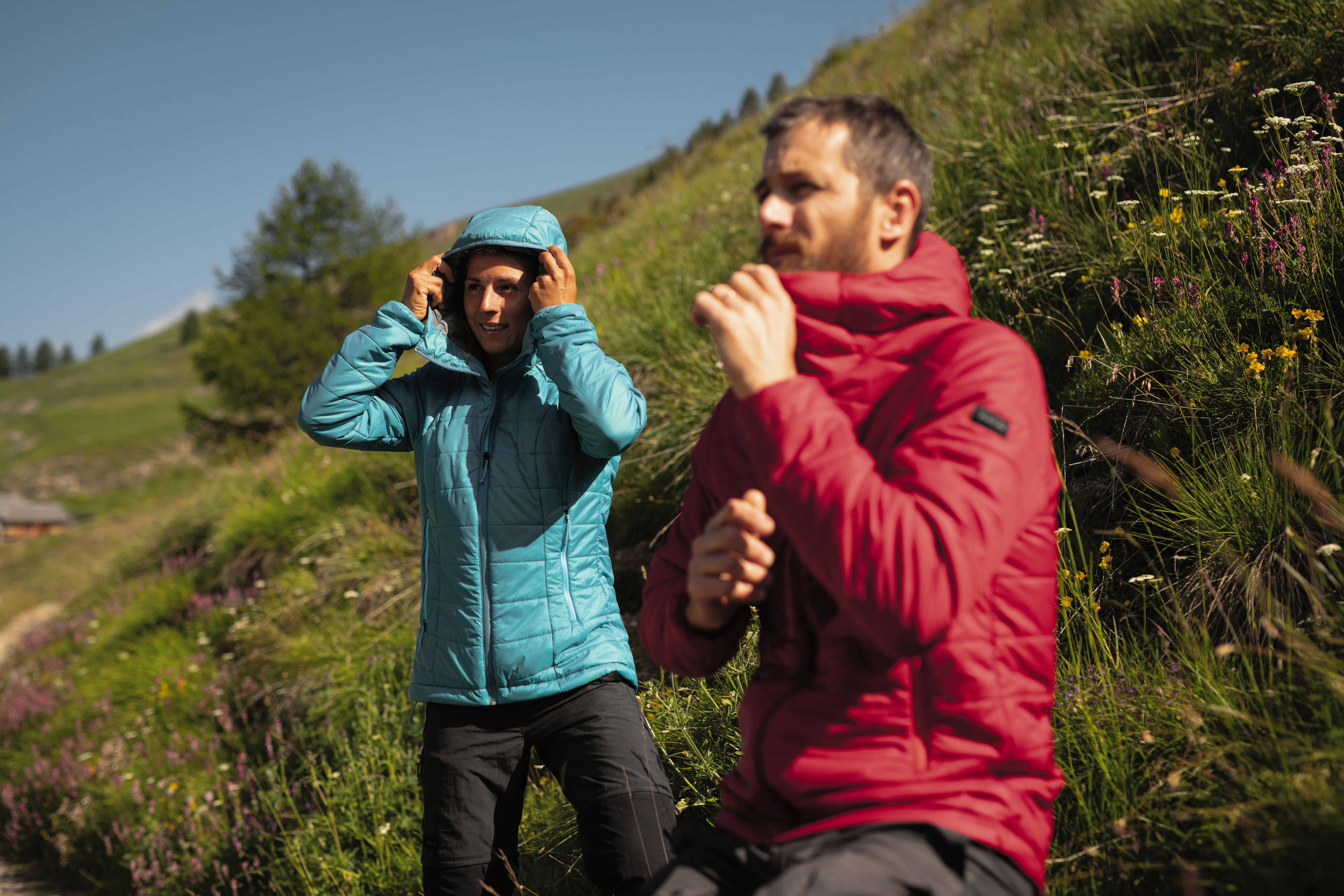 Women’s Padded Winter Jacket – MT 100 Turquoise - FORCLAZ
