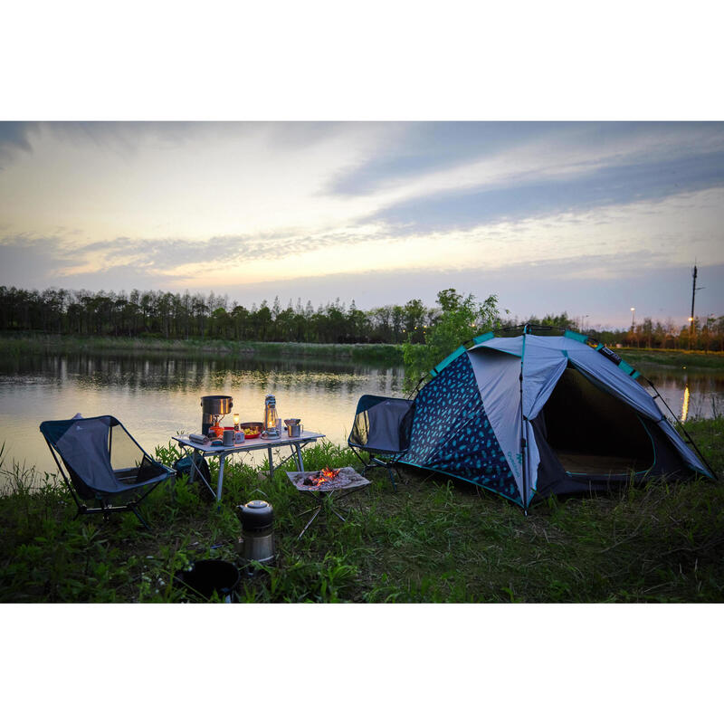 Campingzelt Arpenaz Easy Fresh & Black für 3 Personen