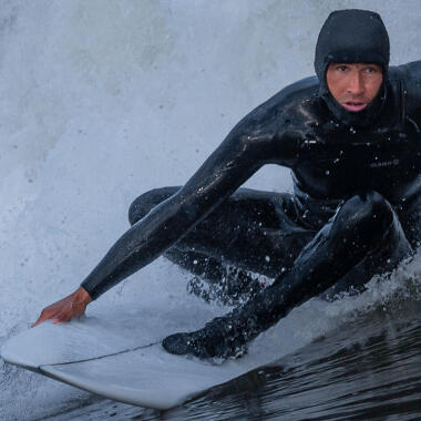 surfen in winter