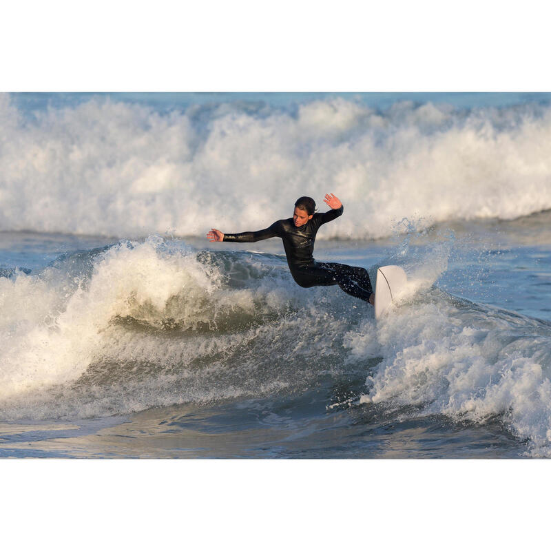 Neopreno surf Niños agua fría 4/3mm frontZip 900 negro/azul