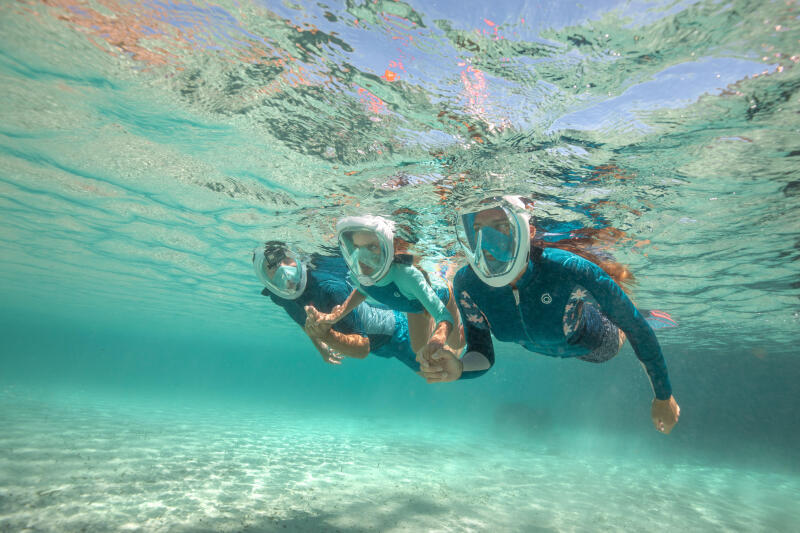 Maska do snorkelingu Subea Easybreath 500 powierzchniowa z torbą