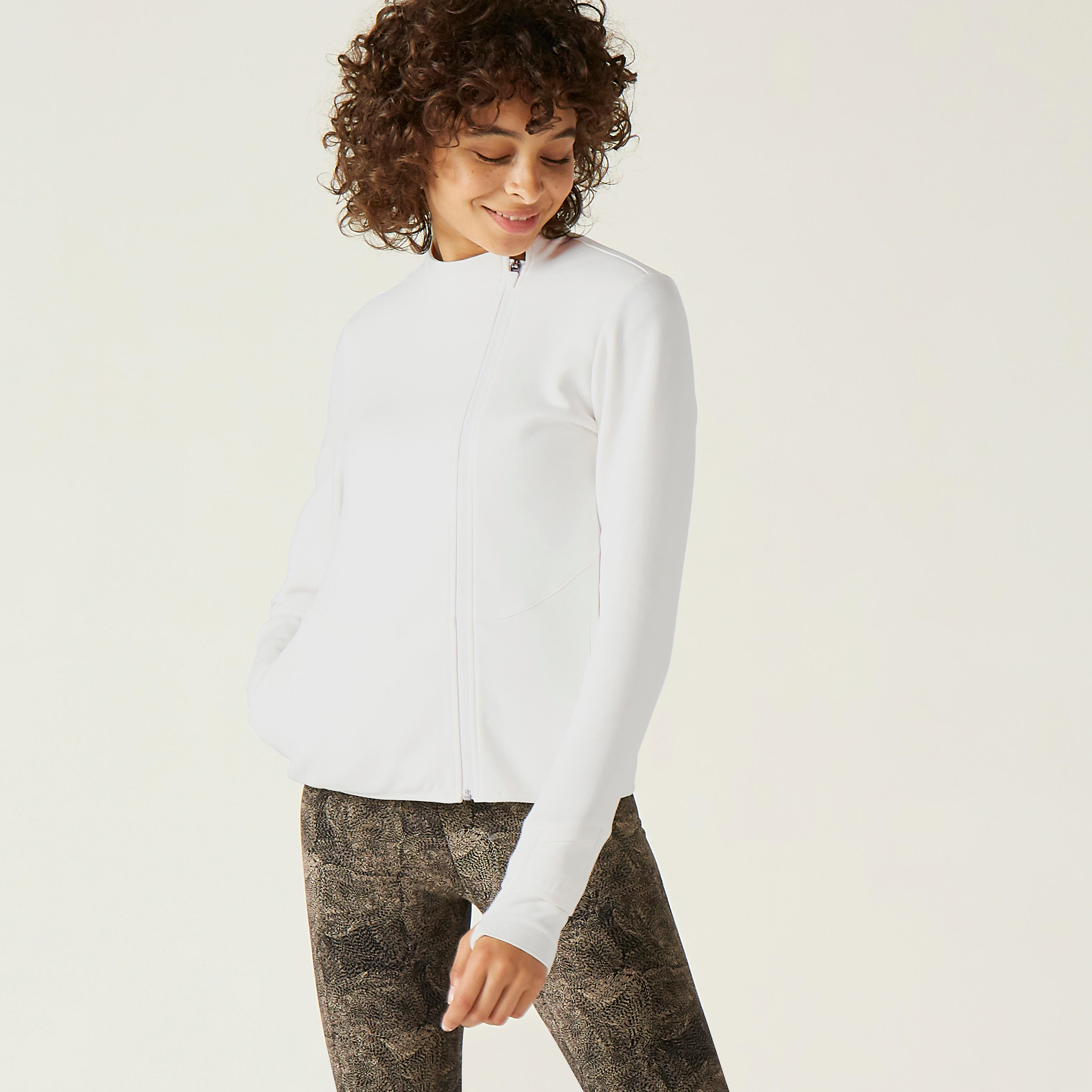 Veste Zippée 560 Femme Blanc Cassé