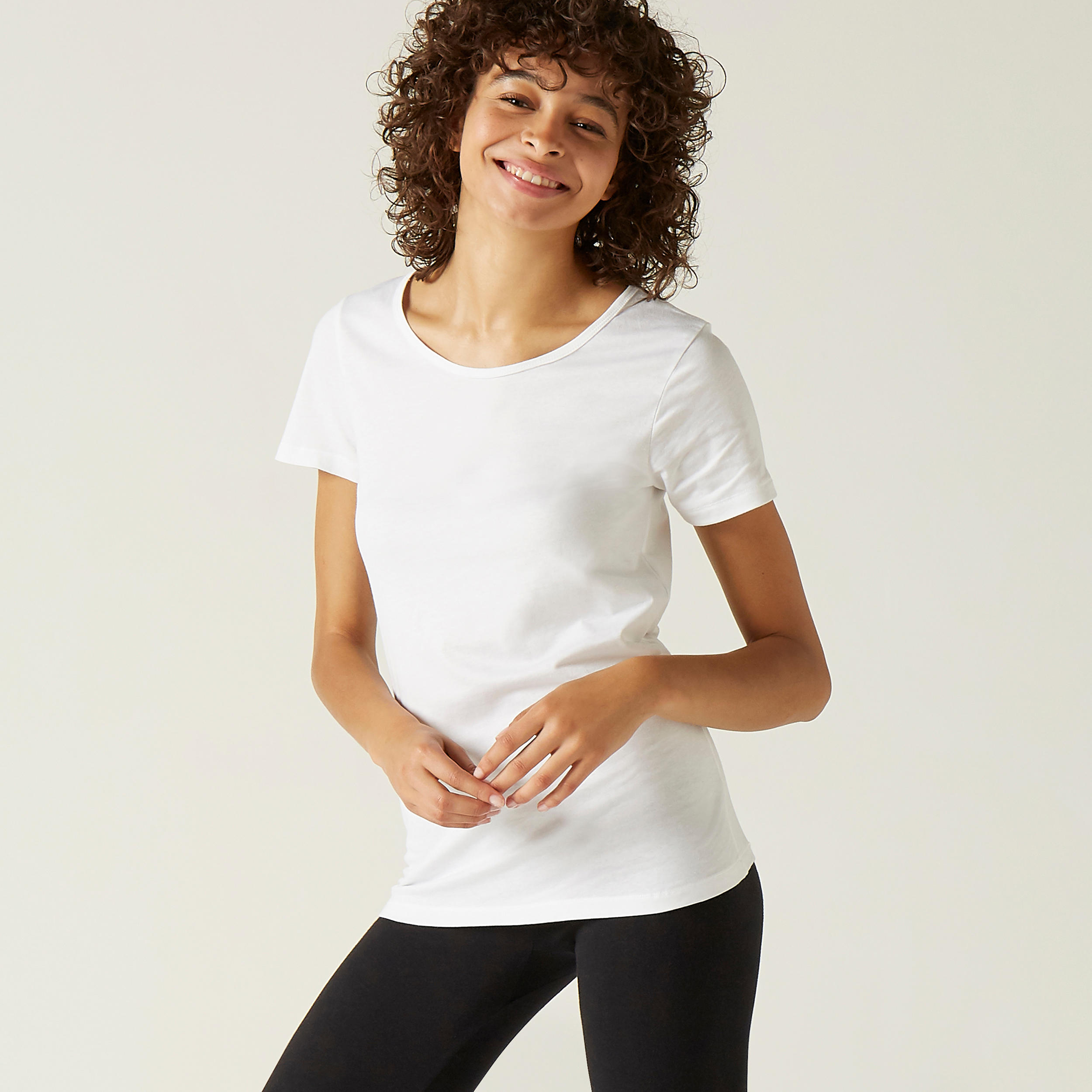 T-shirt de sport femme - 100 blanc - DOMYOS