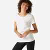 Women's Fitness T-Shirt 100 - White