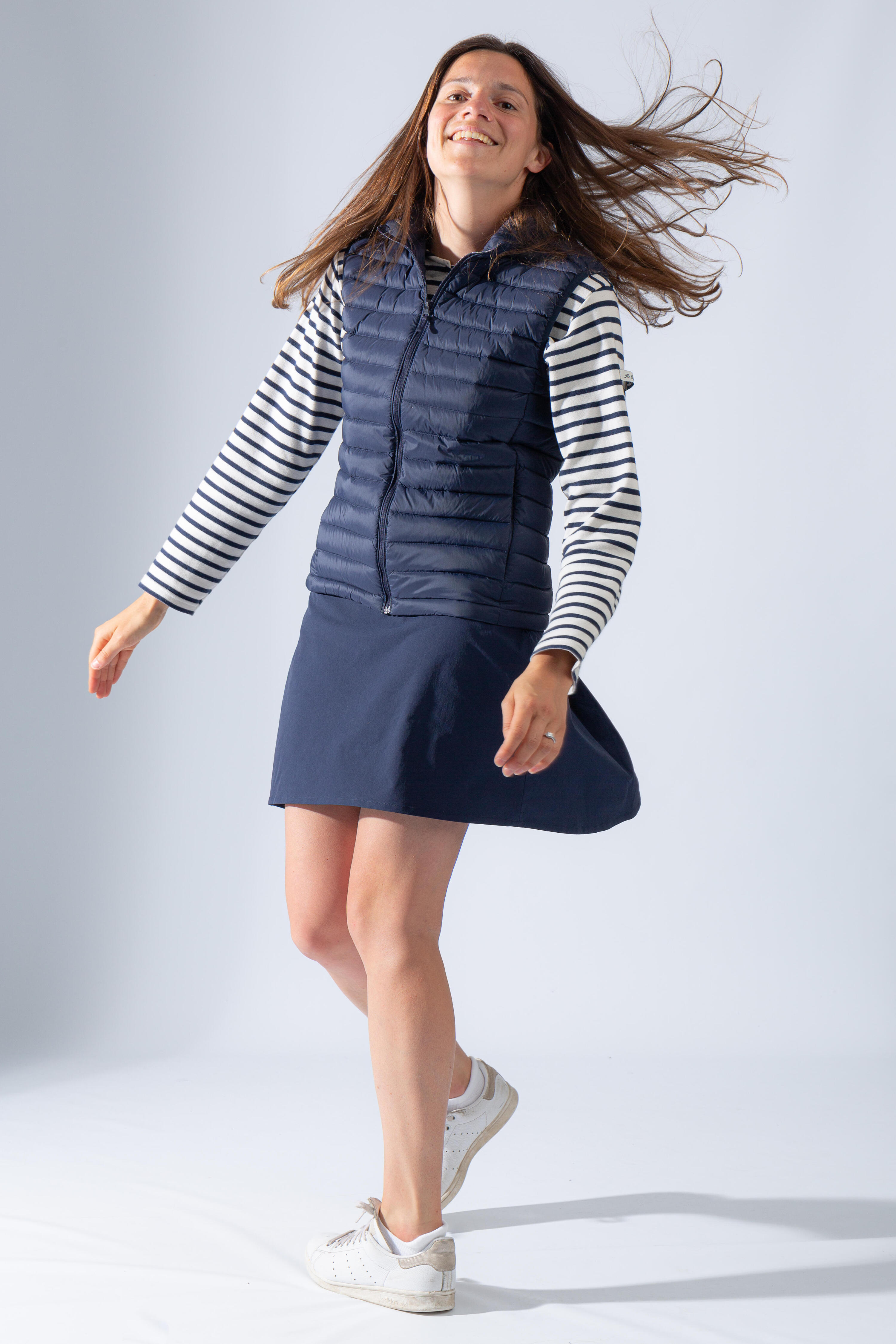 Golf Women's Sleeveless Down Jacket - MW500 Navy Blue 9/14
