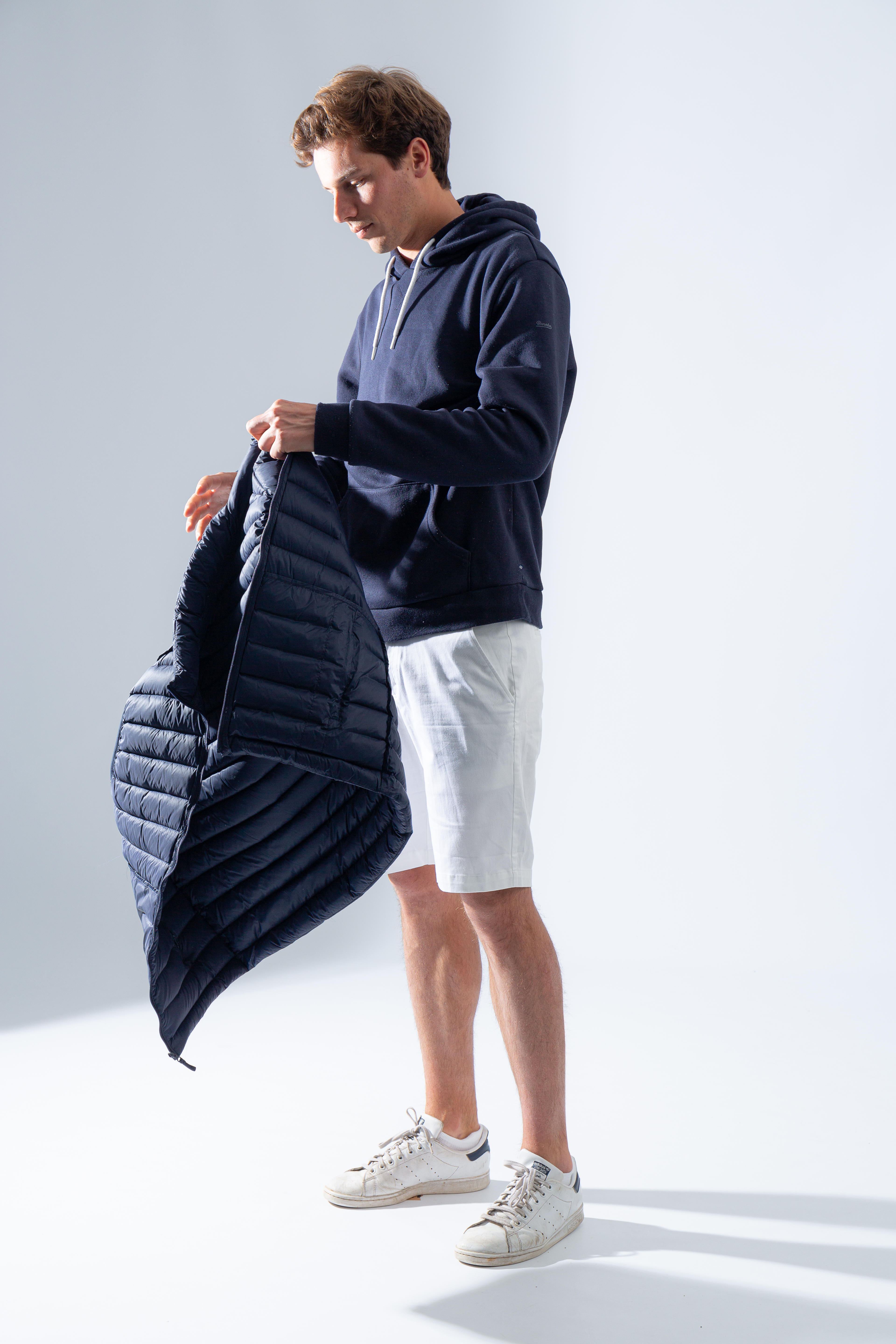Veste de golf en duvet sans manches ultralégère homme - MW 500 bleu marine - INESIS