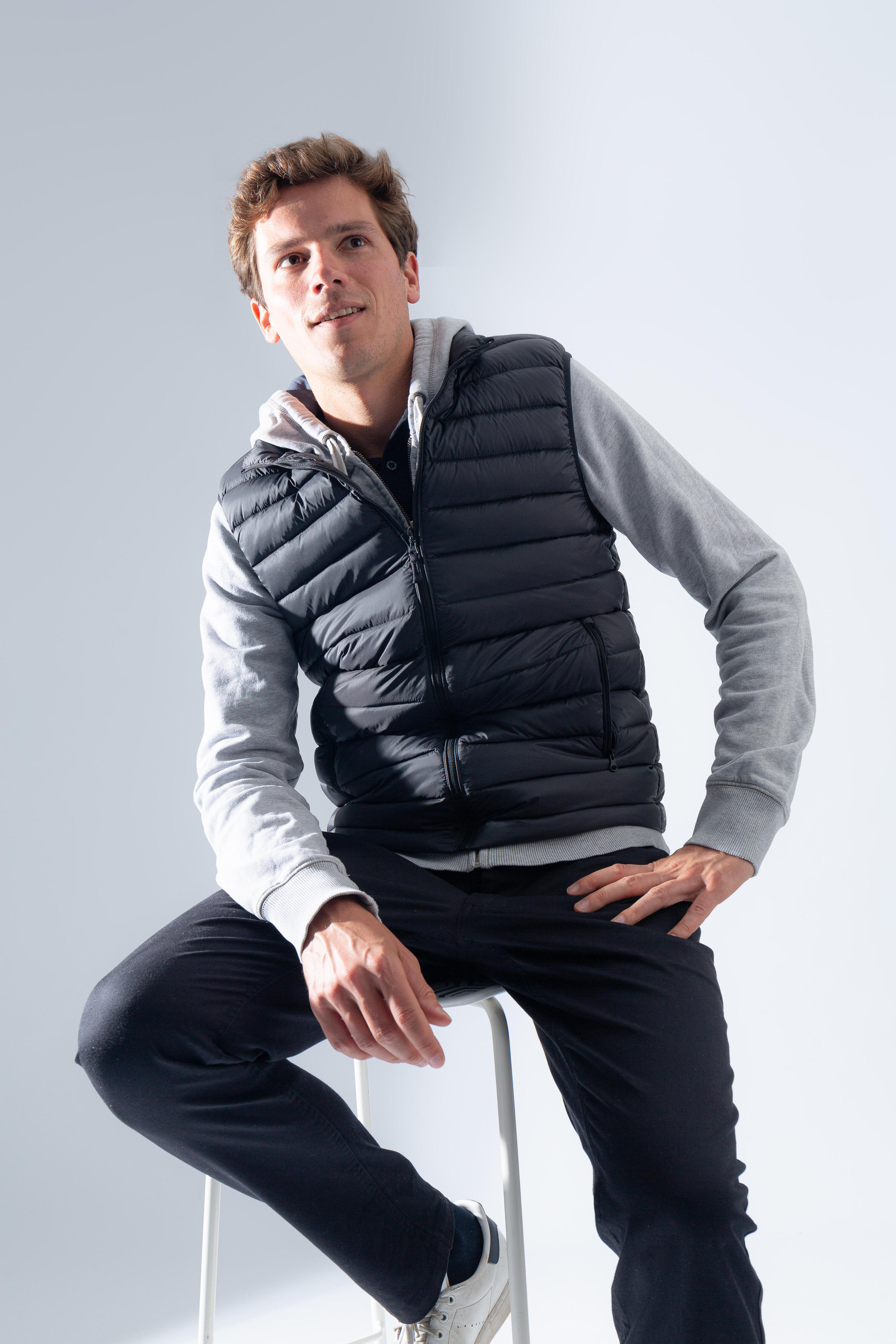 Chaleco golf Hombre MW500 negro 12/14