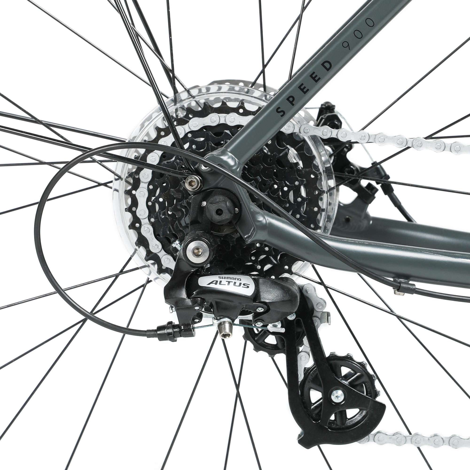 City Bike Disc Brakes - Speed 900 Grey - ELOPS