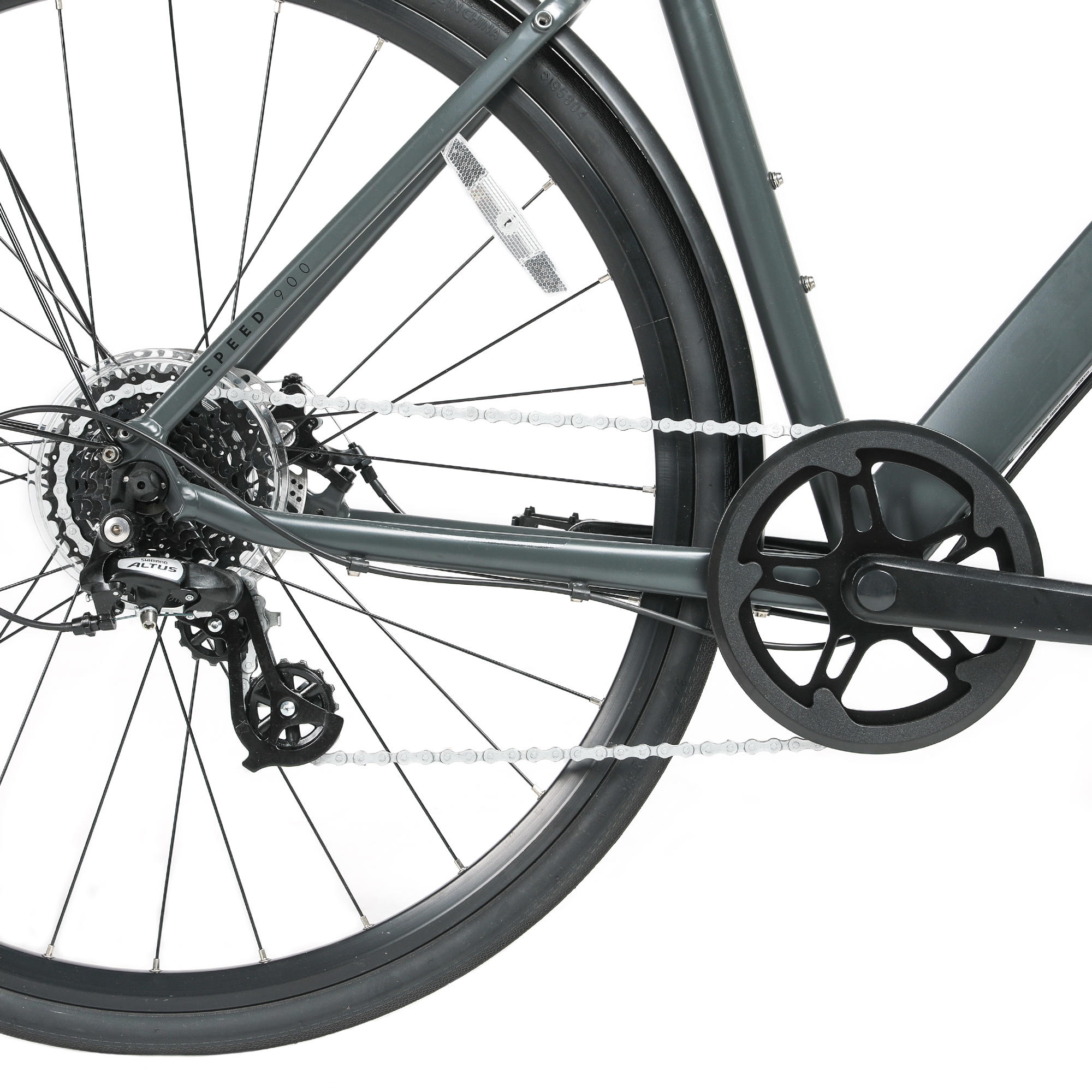 City Bike Disc Brakes - Speed 900 Grey - ELOPS