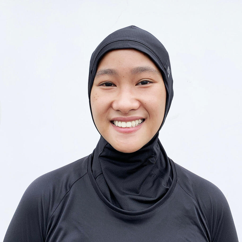 Hijab running Femme - KIPRUN Blanc