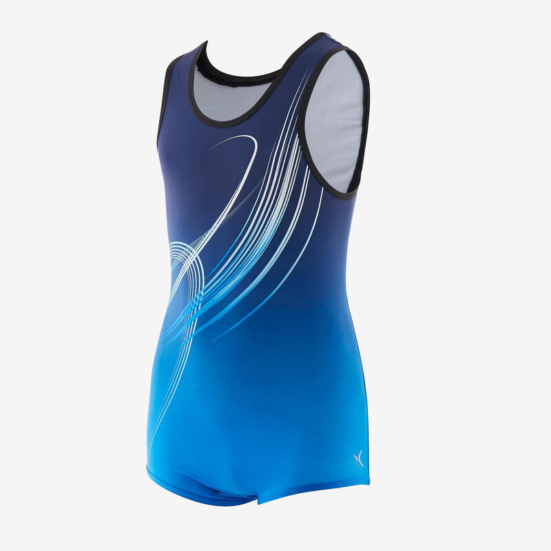 Body gimnastică masculină albastru băieți  