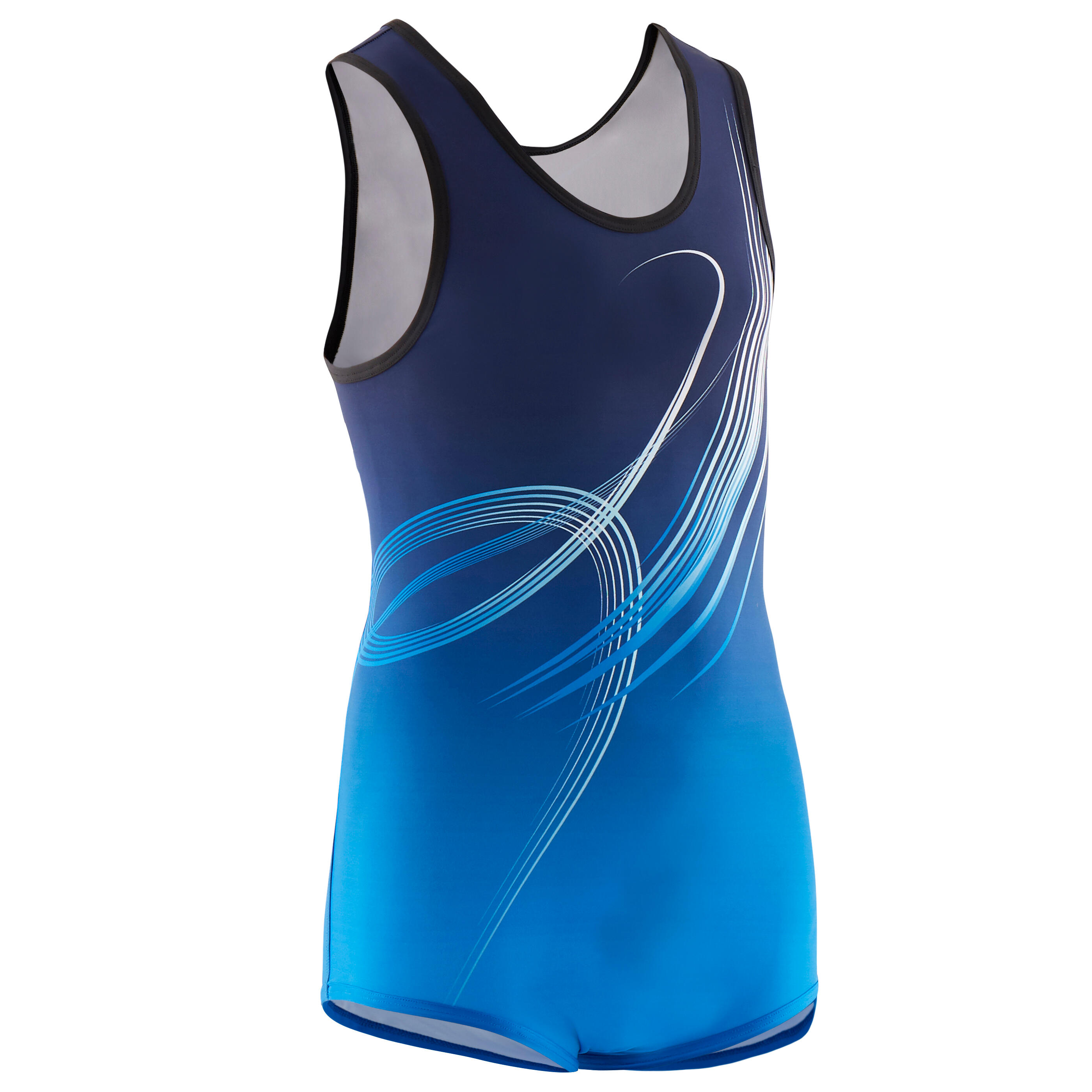 DOMYOS Boys' Gym Leotard - Blue