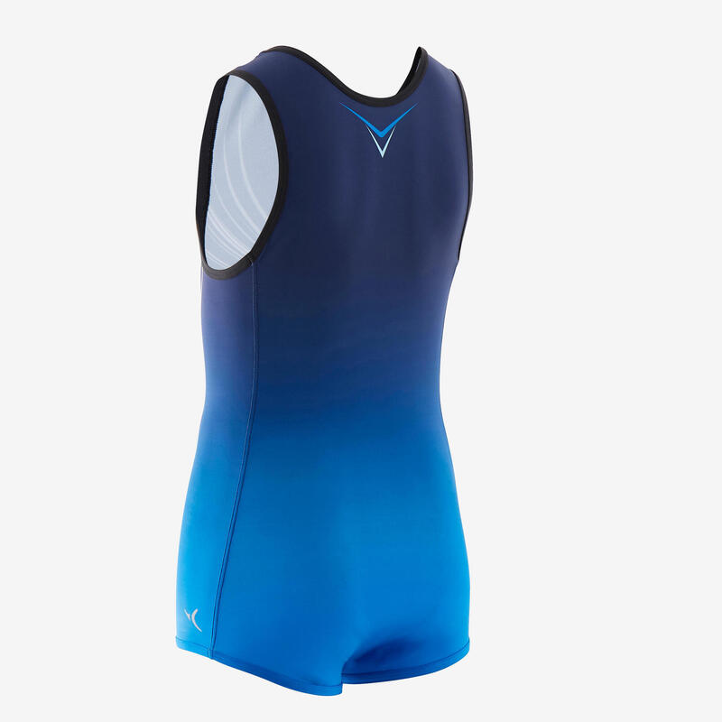 Body gimnastică masculină albastru băieți  