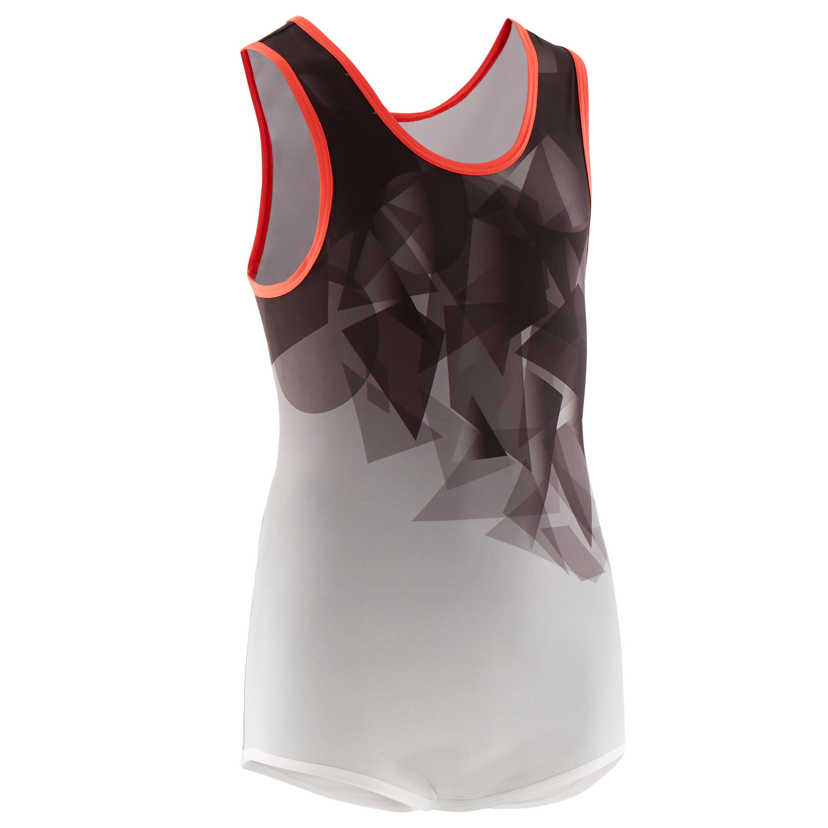 Domyos Gymnastikanzug Turnanzug Jungen schwarz/weiss
