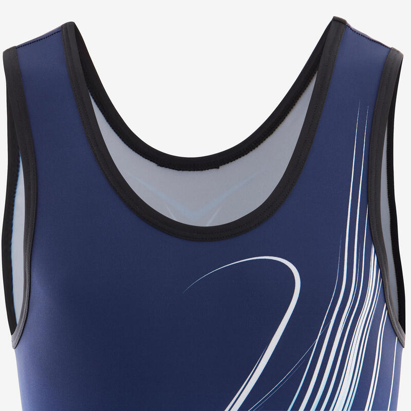 Body gimnastică masculină albastru băieți  