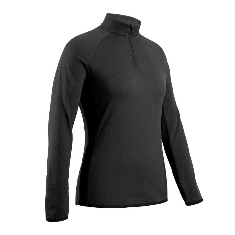 INESIS Women's Cold Weather Golf Pullover Black Decathlon