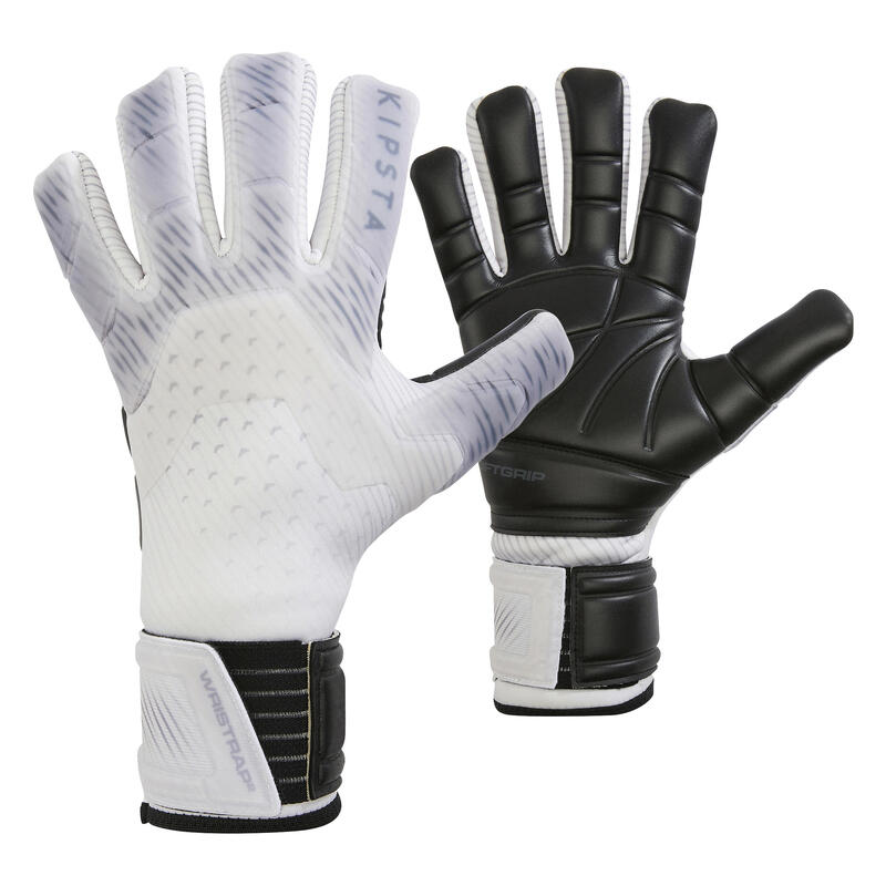Fotbalové brankářské rukavice s obrácenými švy F920 šedé