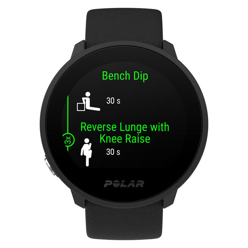 Smartwatch voor fitness met slaapmonitoring UNITE zwart