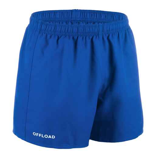 
      Adult Rugby Club Pocketless Shorts R100 - Blue
  