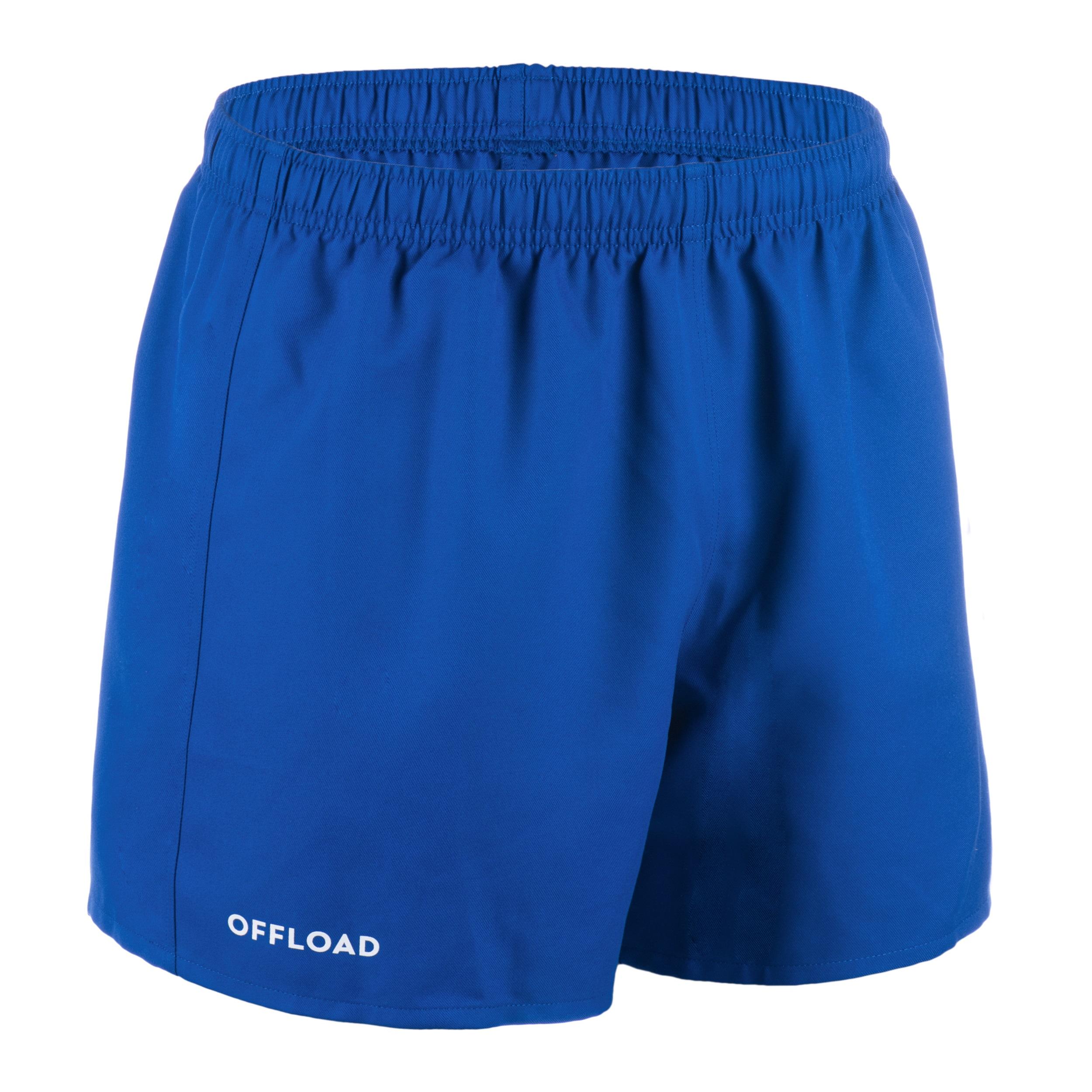 Adult Rugby Club Pocketless Shorts R100 - Blue 1/7