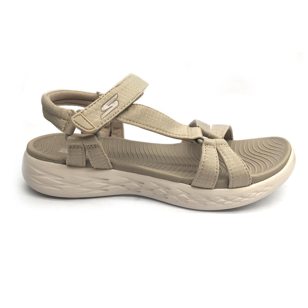 Freizeitschuhe Walking Sandalen Damen beige