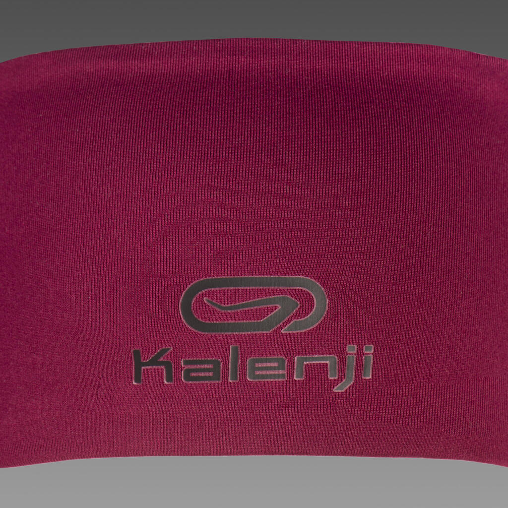 Lauf-Stirnband wendbar Kinder violett/hellrosa