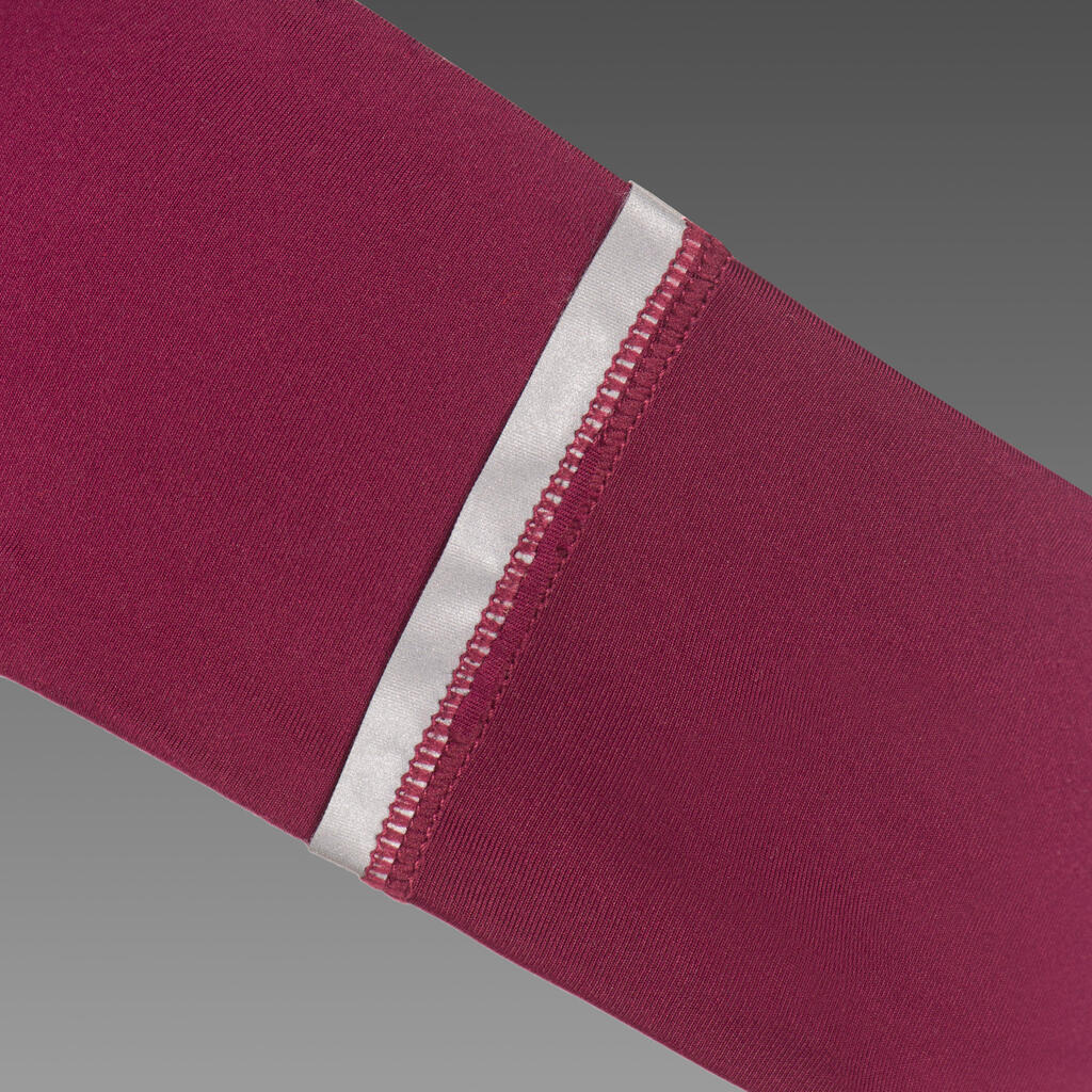 Lauf-Stirnband wendbar Kinder violett/hellrosa