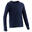 Langarmshirt 100 Basic Kinder marineblau