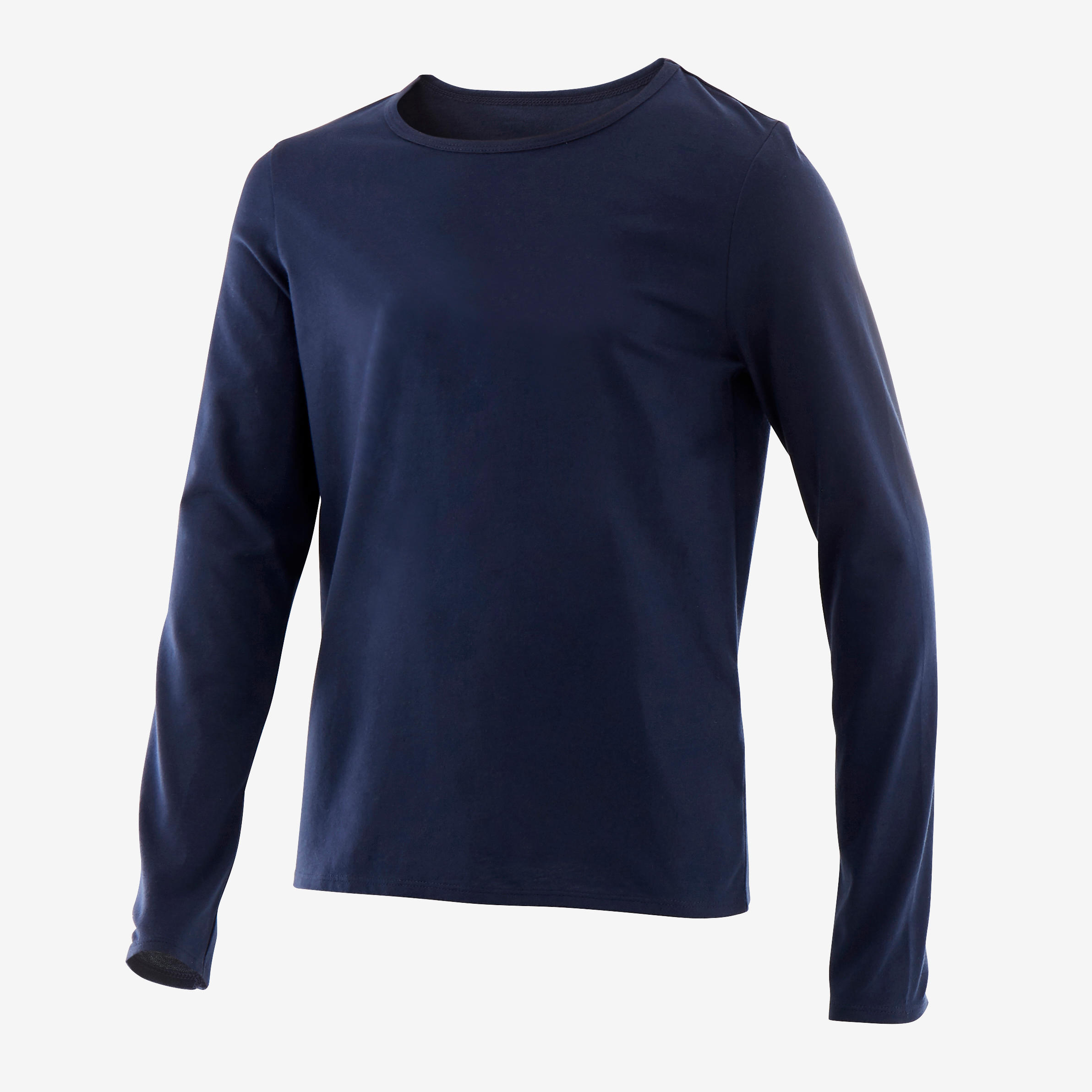 Kids' Basic Long-Sleeved T-Shirt - Navy 2/4