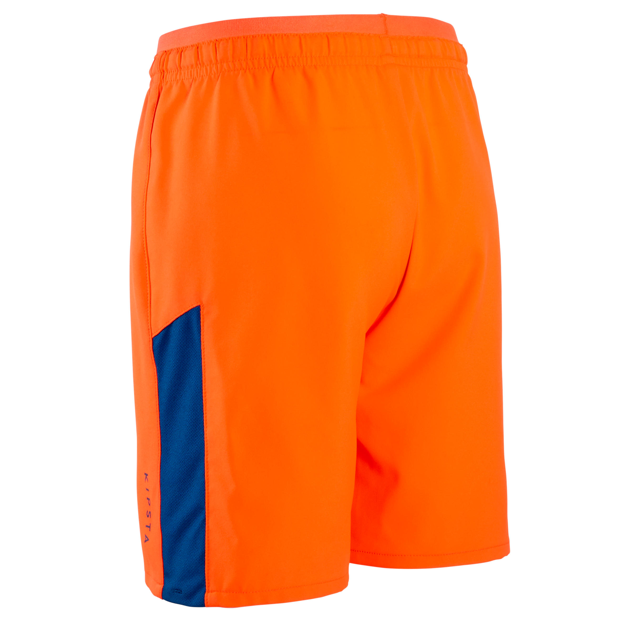 F520 Kids' Football Shorts - Blue/Orange 3/6
