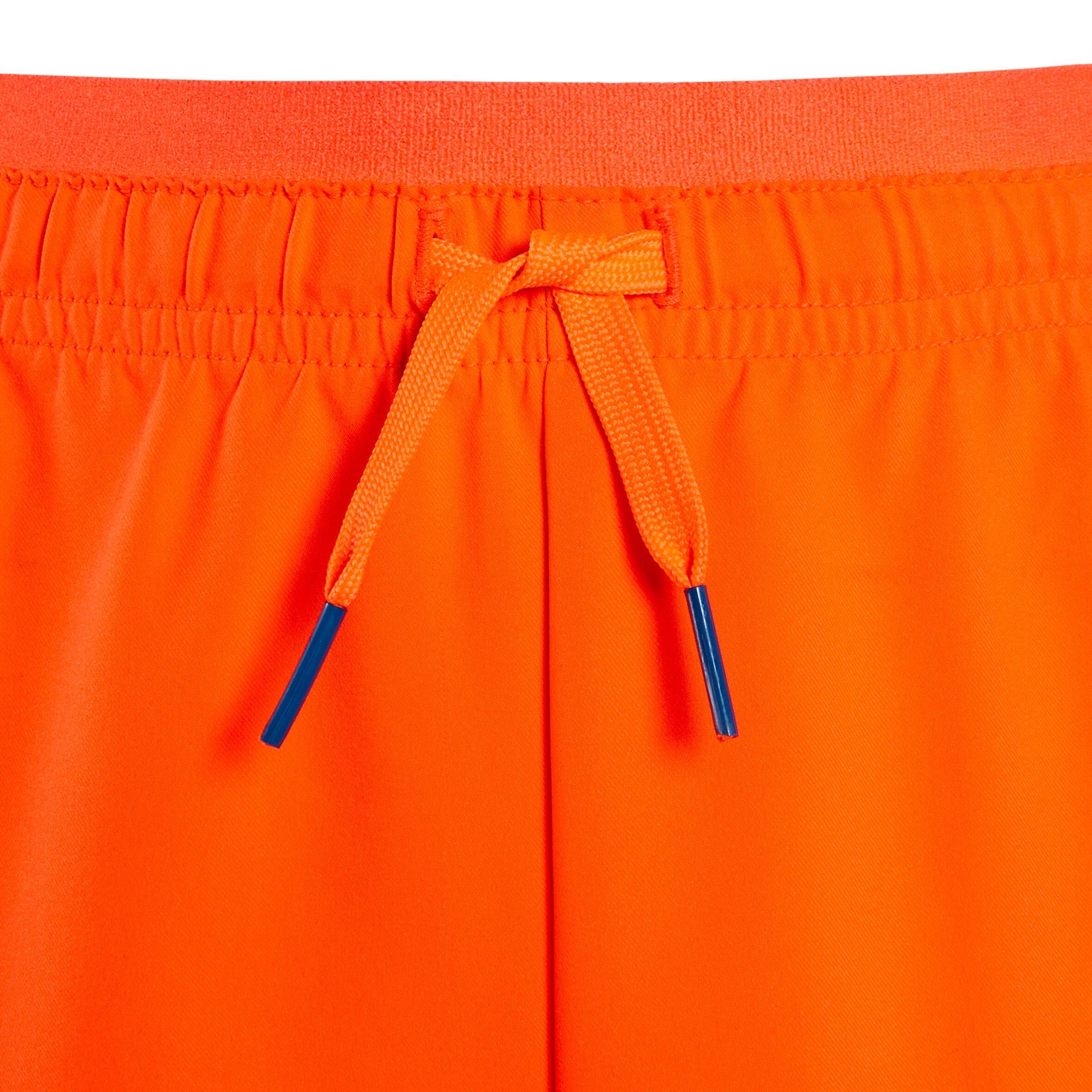 F520 Kids' Football Shorts - Blue/Orange 5/6