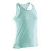 Girls' Breathable Gym Tank Top 500 - Green