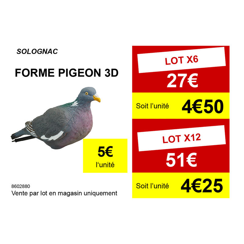 FORME PIGEON 3D 500